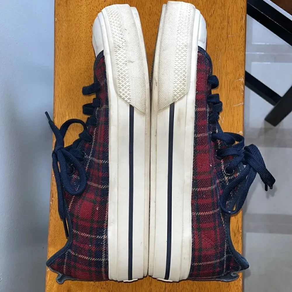 ADIDAS NIZZA RF PLATFORM LOW PLAID WOMEN’S SHOES SIZE 11 (Euro 44)
